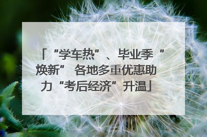“学车热”、毕业季“焕新” 各地多重优惠助力“考后经济”升温