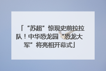 “苏超”惊现史前拉拉队！中华恐龙园“恐龙大军”将亮相开幕式