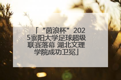 “茵浪杯”2025襄阳大学足球超级联赛落幕 湖北文理学院成功卫冕
