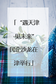 “遇天津·见未来”民企沙龙在津举行