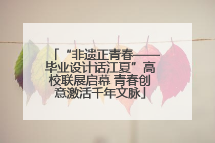 “非遗正青春——毕业设计话江夏”高校联展启幕 青春创意激活千年文脉