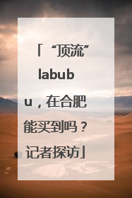 “顶流”labubu，在合肥能买到吗？记者探访