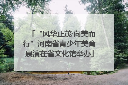 “风华正茂·向美而行”河南省青少年美育展演在省文化馆举办