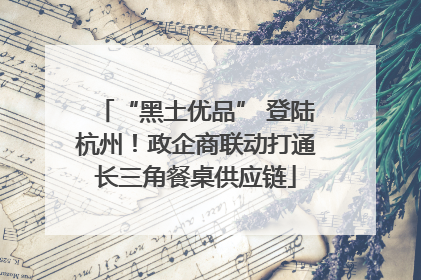 “黑土优品” 登陆杭州！政企商联动打通长三角餐桌供应链