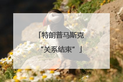 特朗普马斯克“关系结束”