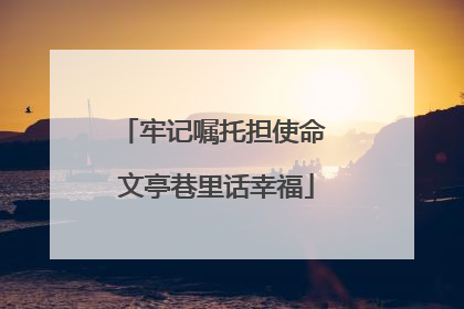 牢记嘱托担使命 文亭巷里话幸福