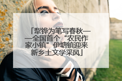 犁铧为笔写春秋——全国首个“农民作家小镇”伊塘镇迎来新乡土文学采风