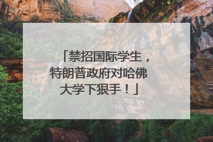 禁招国际学生，特朗普政府对哈佛大学下狠手！