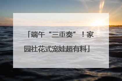 端午“三重奏”！家园社花式宠娃超有料
