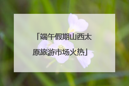 端午假期山西太原旅游市场火热
