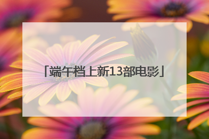 端午档上新13部电影