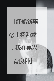 红船新事⑦丨杨海龙：我在嘉兴育良种