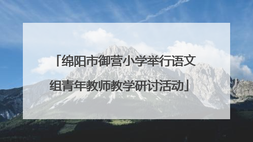 绵阳市御营小学举行语文组青年教师教学研讨活动