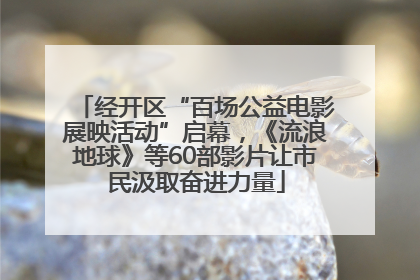 经开区“百场公益电影展映活动”启幕，《流浪地球》等60部影片让市民汲取奋进力量