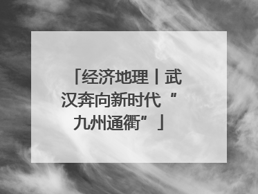经济地理丨武汉奔向新时代“九州通衢”