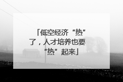 低空经济“热”了，人才培养也要“热”起来