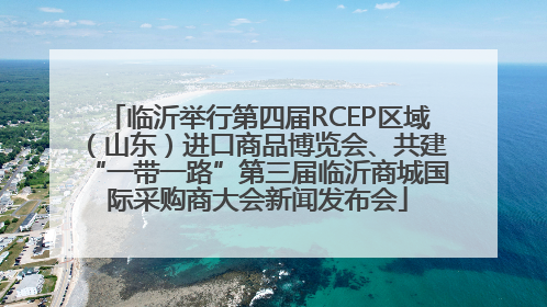 临沂举行第四届RCEP区域（山东）进口商品博览会、共建“一带一路”第三届临沂商城国际采购商大会新闻发布会