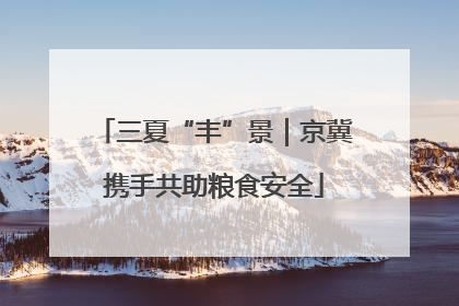 三夏“丰”景｜京冀携手共助粮食安全