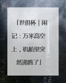 世俱杯｜闲记：万米高空上，机舱里突然沸腾了