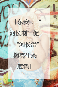 东安：“河长制”促“河长治” 擦亮生态底色