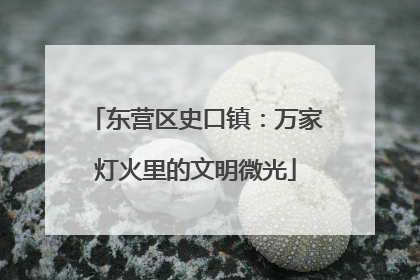 东营区史口镇：万家灯火里的文明微光