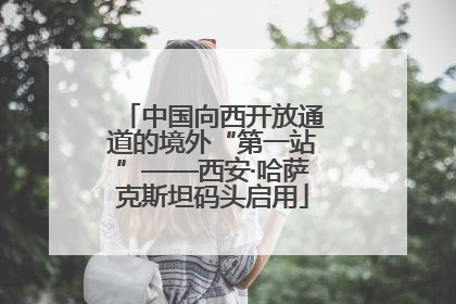 中国向西开放通道的境外“第一站”——西安·哈萨克斯坦码头启用