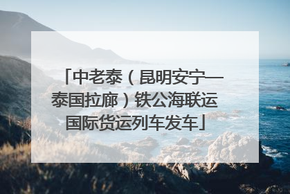 中老泰（昆明安宁—泰国拉廊）铁公海联运国际货运列车发车