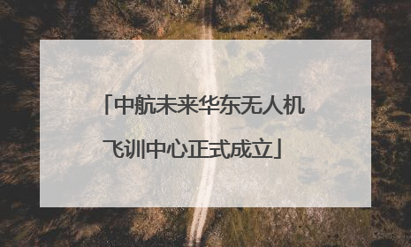 中航未来华东无人机飞训中心正式成立