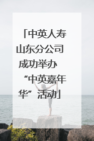 中英人寿山东分公司成功举办 “中英嘉年华”活动