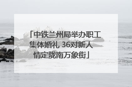 中铁兰州局举办职工集体婚礼 36对新人情定陇南万象街