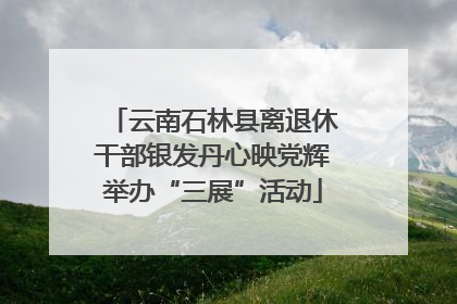 云南石林县离退休干部银发丹心映党辉举办“三展”活动