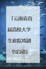 云南省首届高校大学生庭院戏剧节启动