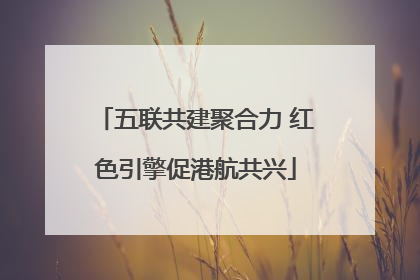 五联共建聚合力 红色引擎促港航共兴