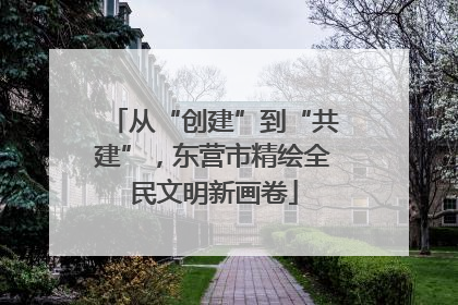 从“创建”到“共建”，东营市精绘全民文明新画卷