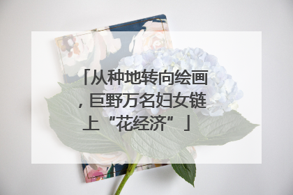 从种地转向绘画，巨野万名妇女链上“花经济”