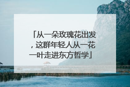 从一朵玫瑰花出发，这群年轻人从一花一叶走进东方哲学