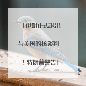 伊朗正式退出与美国的核谈判！特朗普警告