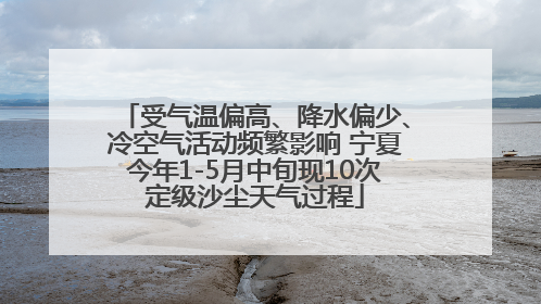 受气温偏高、降水偏少、冷空气活动频繁影响 宁夏今年1-5月中旬现10次定级沙尘天气过程