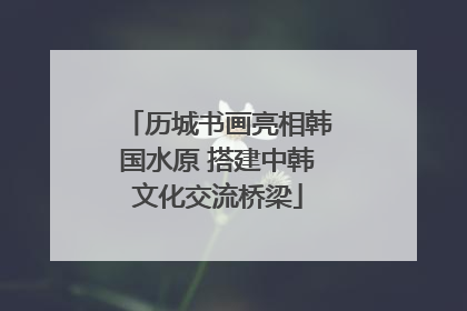 历城书画亮相韩国水原 搭建中韩文化交流桥梁