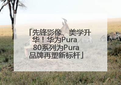 先锋影像、美学升华！华为Pura 80系列为Pura品牌再塑新标杆