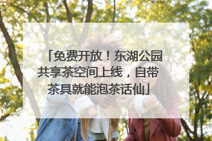 免费开放！东湖公园共享茶空间上线，自带茶具就能泡茶话仙