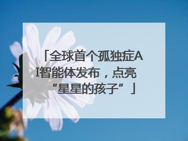 全球首个孤独症AI智能体发布，点亮“星星的孩子”