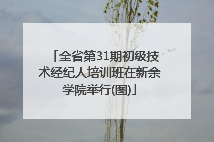全省第31期初级技术经纪人培训班在新余学院举行(图)