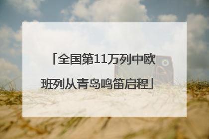 全国第11万列中欧班列从青岛鸣笛启程