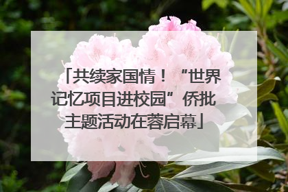 共续家国情！“世界记忆项目进校园”侨批主题活动在蓉启幕