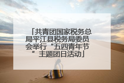 共青团国家税务总局平江县税务局委员会举行“五四青年节”主题团日活动