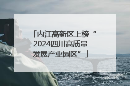 内江高新区上榜“2024四川高质量发展产业园区”