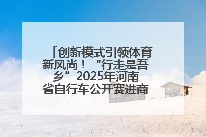 创新模式引领体育新风尚！“行走是吾乡”2025年河南省自行车公开赛进商圈系列赛落幕