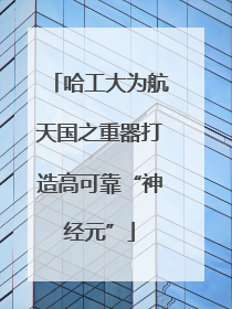 哈工大为航天国之重器打造高可靠“神经元”