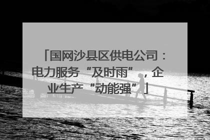 国网沙县区供电公司：电力服务“及时雨”，企业生产“动能强”